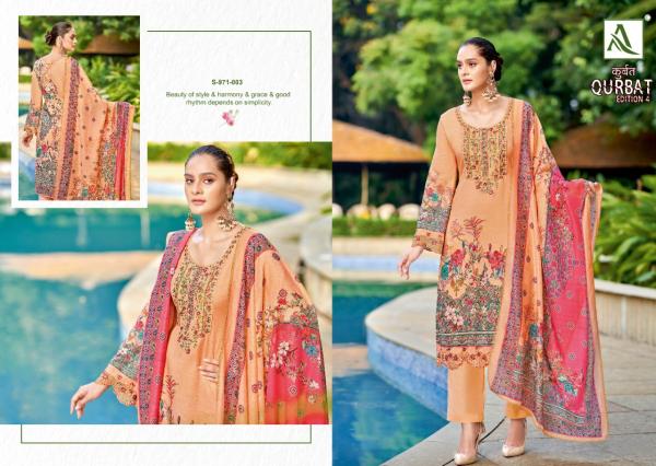 Alok Qurbat 4 Cotton Designer Dress Material Collection